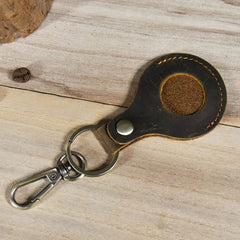 Retro Leather Keychain Men Women Key Case Bag Key Rings Holder Car Key Bag