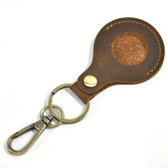 Retro Leather Keychain Men Women Key Case Bag Key Rings Holder Car Key Bag