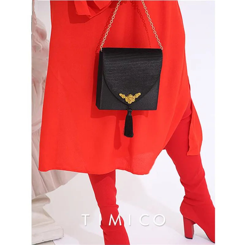 Retro Angel Antique Handbags Satin Totes Bag Women Shoulder Messenger Bags