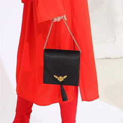 Retro Angel Antique Handbags Satin Totes Bag Women Shoulder Messenger Bags