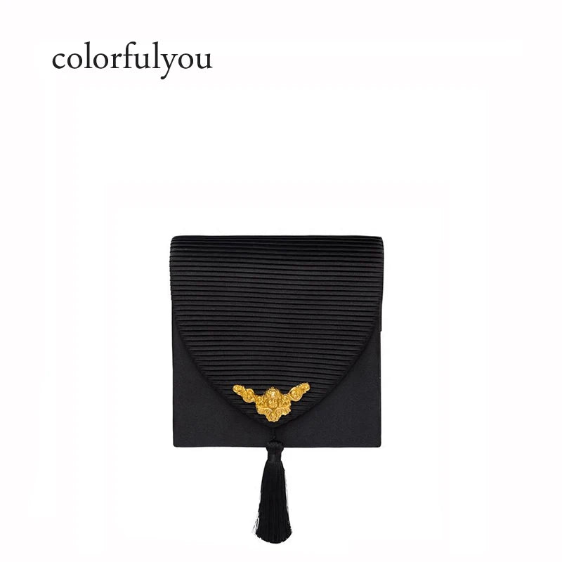 Retro Angel Antique Handbags Satin Totes Bag Women Shoulder Messenger Bags