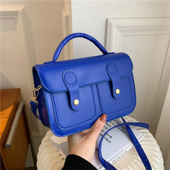 Retro Texture Small Square Bag Shoulder Crossbody Bag Ladies Handbags