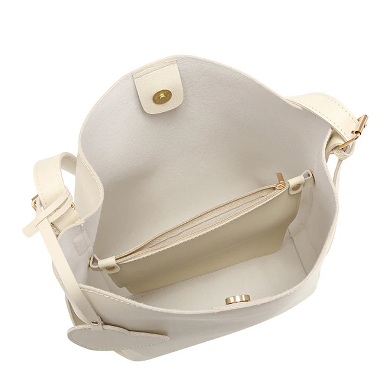 Retro Shoulder Handbag Zipper Pocket Shoulder Tote Bags