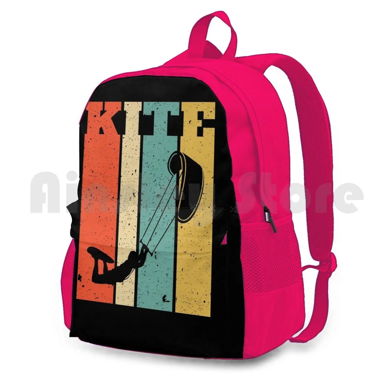 Retro Kitesurf Kitesurfing Kitesurfer Outdoor Hiking Backpack