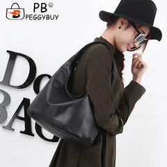 Retro Ladies Shoulder Bags Pure Crossbody Bag Casual PU Leather Women Casual Pur