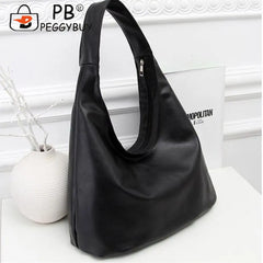 Retro Ladies Shoulder Bags Pure Crossbody Bag Casual PU Leather Women Casual Pur