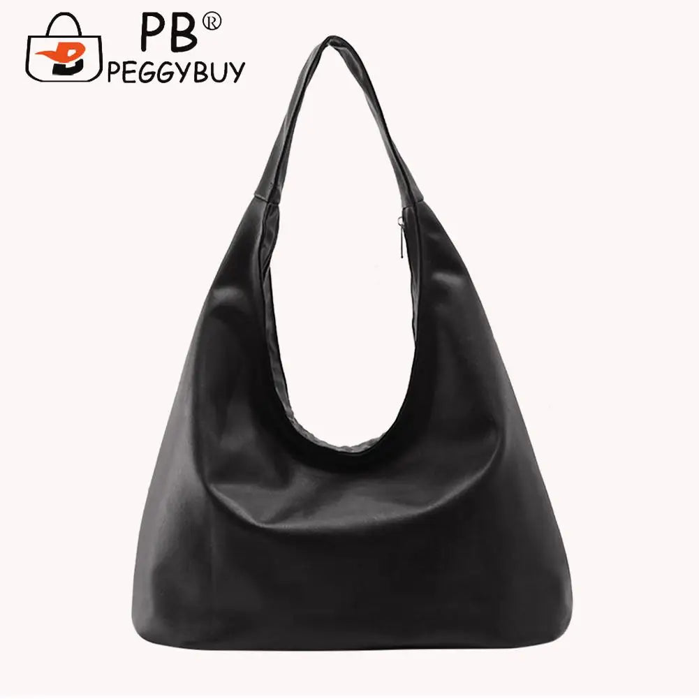 Retro Ladies Shoulder Bags Pure Crossbody Bag Casual PU Leather Women Casual Pur