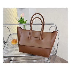 Retro Large Capacity Shoulder Bag PU Leather High Multi-function Female Handbag