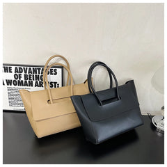 Retro Large Capacity Shoulder Bag PU Leather High Multi-function Female Handbag