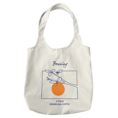 Retro Literary Shoulder Bag Women Ulzzang Harajuku Cotton Shopping Tote Bag