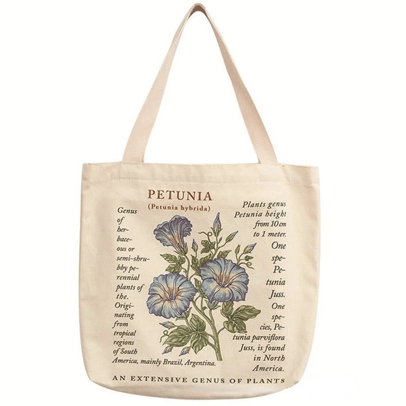 Vintage Literary Cotton Eco Shopper Bag