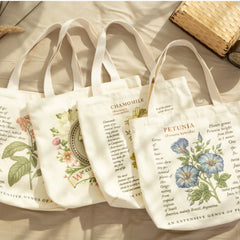 Vintage Literary Cotton Eco Shopper Bag