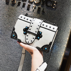 Retro Lock Small Bag Women's Chain Shoulder Bag Messenger Bag