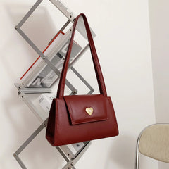 Retro Love Hand-held Underarm Bag Women's Texture Small Square Bag