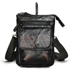 Retro Men Leather Shoulder Satchel Bag Phone Pouch Hook Belt Fanny Waist Bag