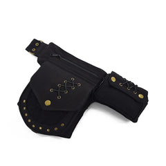 Retro Multifunctional Waist Bag Purse Men Women Phone Storage Chest Fanny Pack