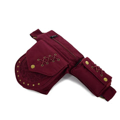 Retro Multifunctional Waist Bag Purse Men Women Phone Storage Chest Fanny Pack