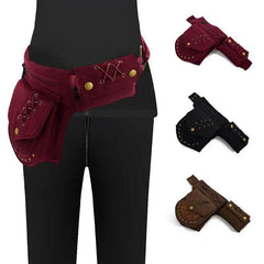 Retro Multifunctional Waist Bag Purse Men Women Phone Storage Chest Fanny Pack