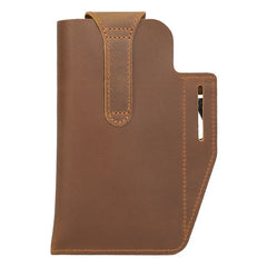 Men's Leather Waist Pack Belt Bag Phone Bag
