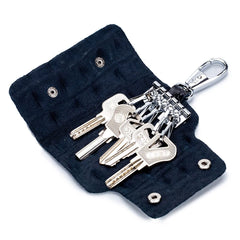 Crocodile Pattern Cowhide Leather Car Key Case