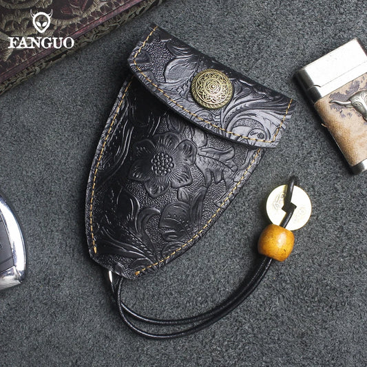 Men's Smart Key Wallet Leather Key Pocket Organizer