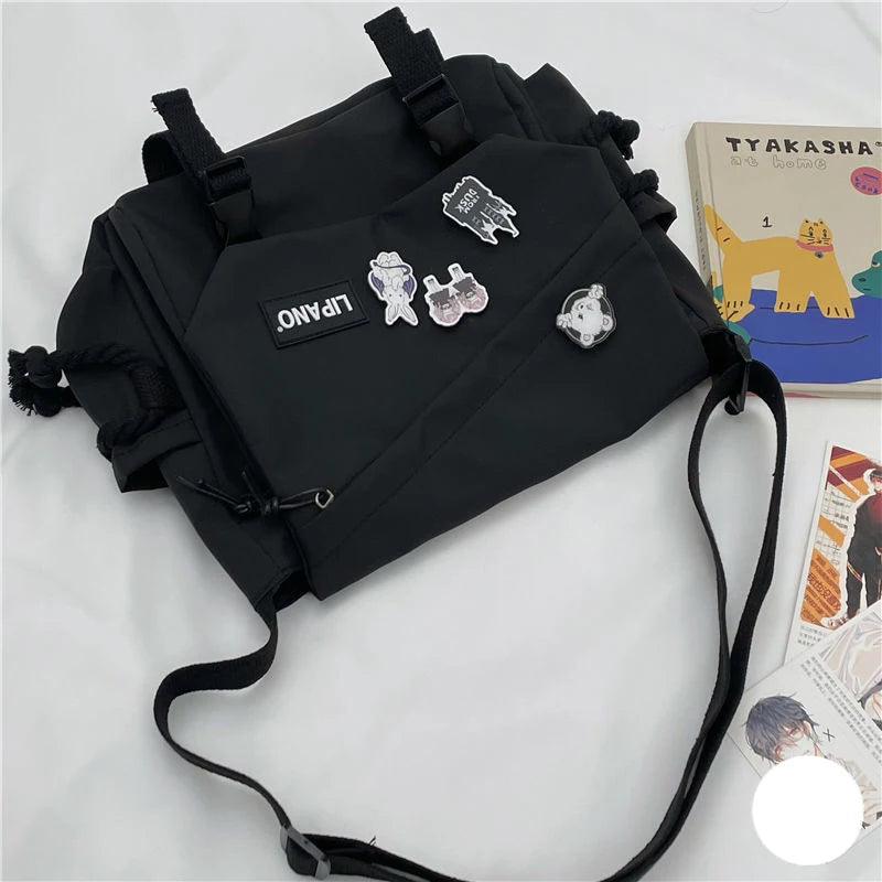 Retro Messenger Bag Large Capacity Lightweight Shoulder Bag For Men Women