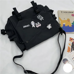 Retro Messenger Bag Large Capacity Lightweight Shoulder Bag For Men Women
