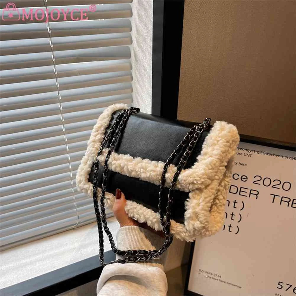 Retro Messenger Bag Women Faux Suede Shoulder Handbag
