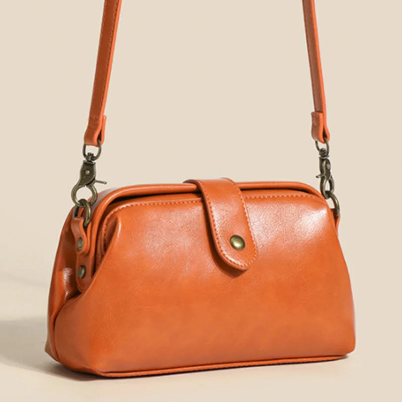 Retro Mini Shoulder Bag Crossbody Multi-pocket Wallet Leather Handbag