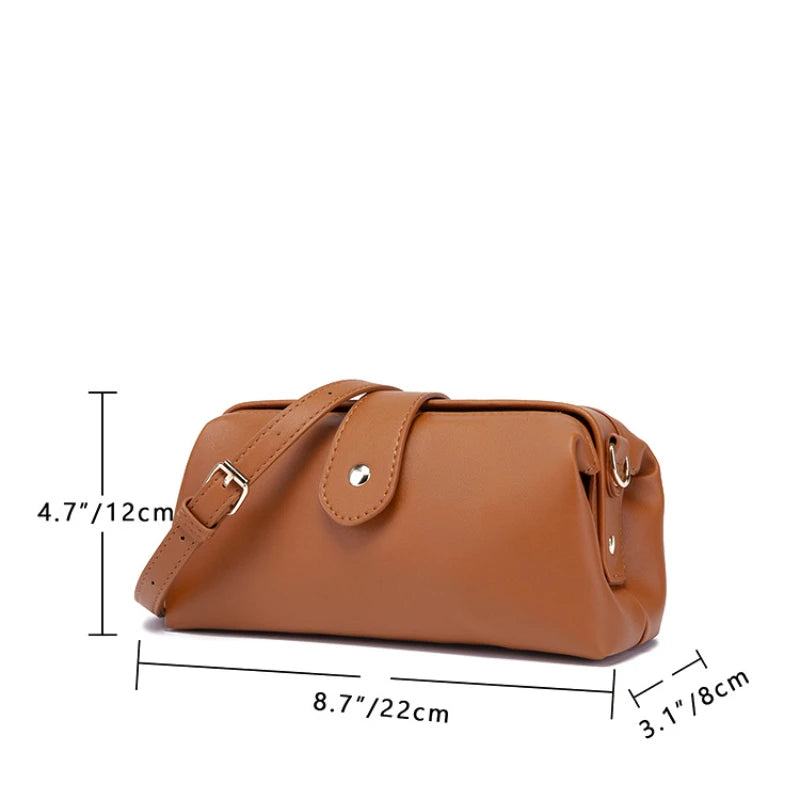 Retro Mini Shoulder Bag Crossbody Multi-pocket Wallet Leather Handbag