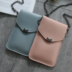 Retro Mobile Phone Mini Bags Small Clutches Shoulder Bag PU Leather Women Handba