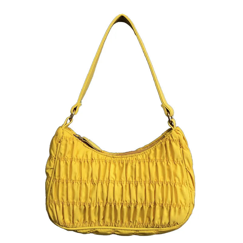 Retro Nylon Hobo Bag Women Small Shoulder Handbags