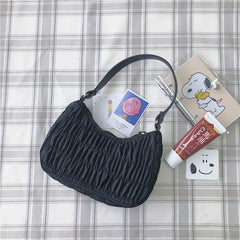 Retro Nylon Hobo Bag Women Small Shoulder Handbags