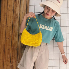 Retro Nylon Hobo Bag Women Small Shoulder Handbags