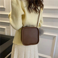 Retro One Shoulder Bag Women's Small Square Bag Crossbody Bags