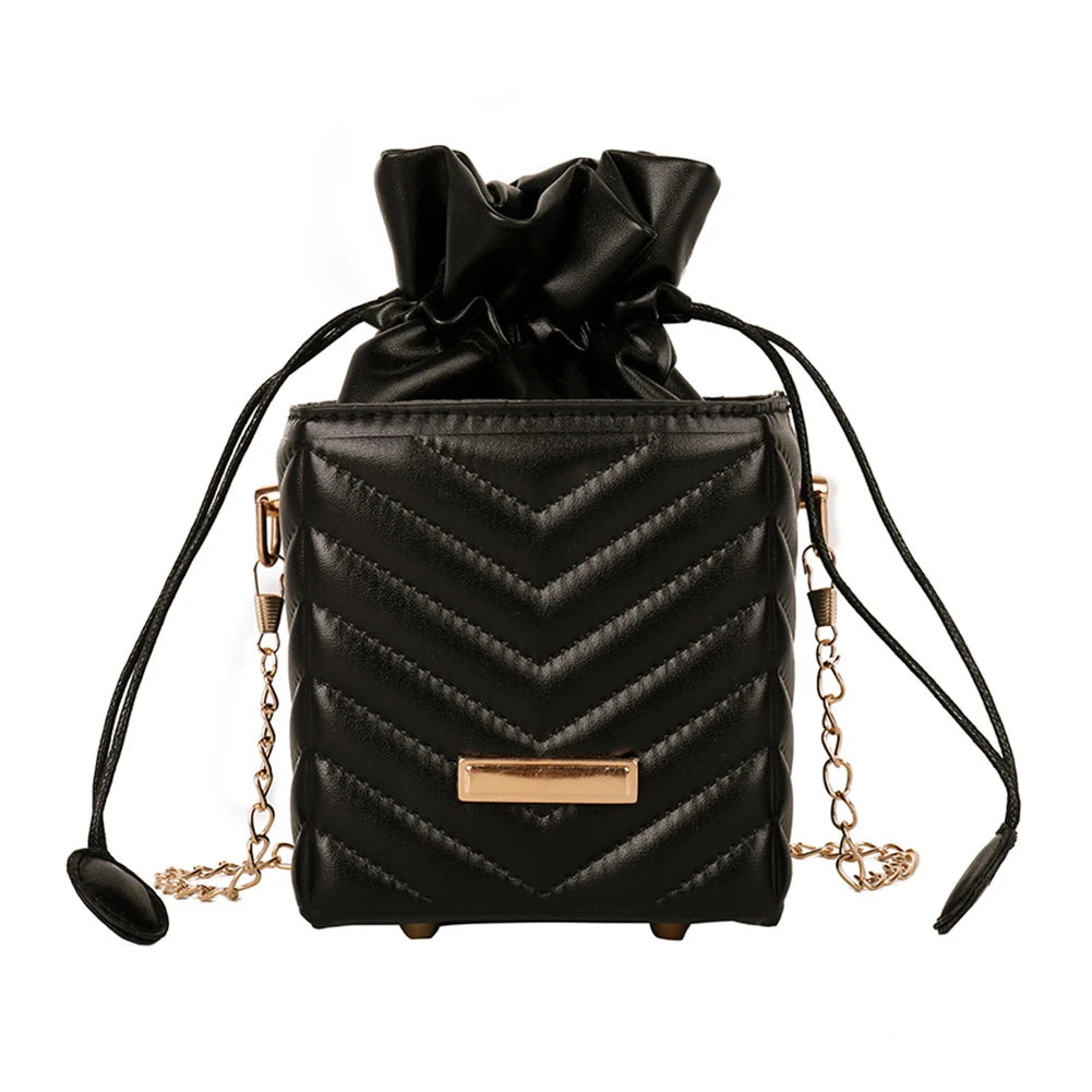 Plaid Pattern Crossbody Bags Retro PU Leather Mini Female Messenger Bags