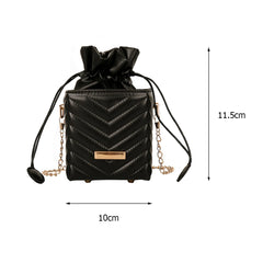 Plaid Pattern Crossbody Bags Retro PU Leather Mini Female Messenger Bags