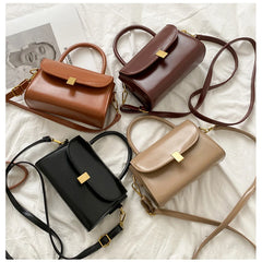 Vintage PU Leather Shoulder Bag Women Crossbody Handbag Clutch