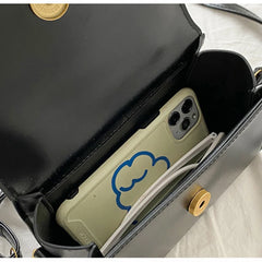 Vintage PU Leather Shoulder Bag Women Crossbody Handbag Clutch