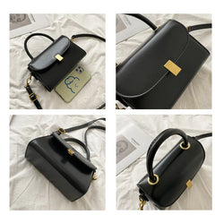 Vintage PU Leather Shoulder Bag Women Crossbody Handbag Clutch