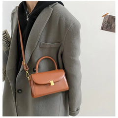 Vintage PU Leather Shoulder Bag Women Crossbody Handbag Clutch