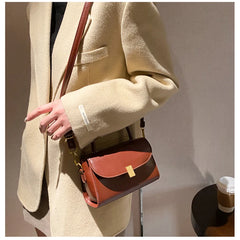 Vintage PU Leather Shoulder Bag Women Crossbody Handbag Clutch