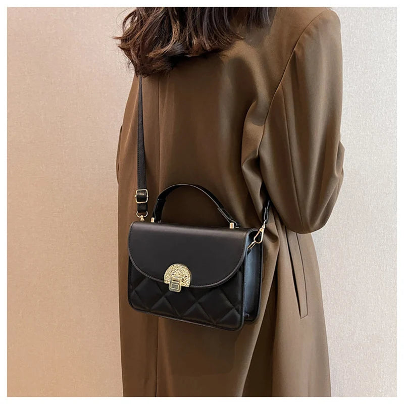 Retro PU Leather Shoulder Bags Crossbody Flap Purse for Women