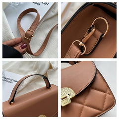 Retro PU Leather Shoulder Bags Crossbody Flap Purse for Women