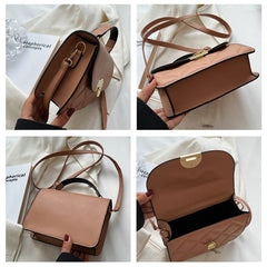 Retro PU Leather Shoulder Bags Crossbody Flap Purse for Women