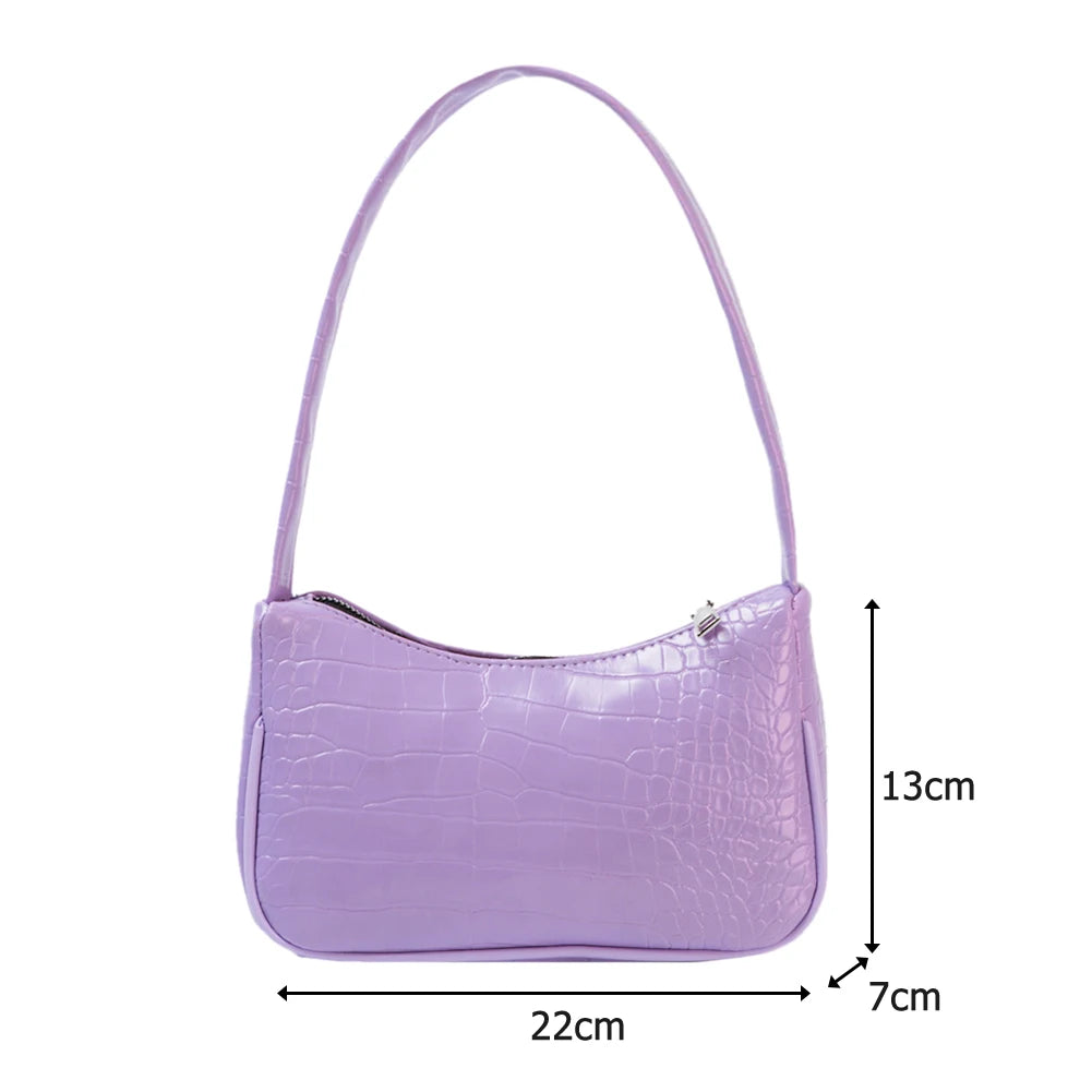 Crocodile Pattern Women's Small Shoulder Bag
