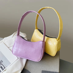 Crocodile Pattern Women's Small Shoulder Bag