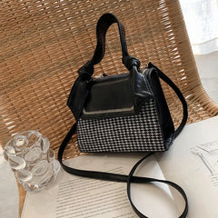Plaid Crossbody Handbag Totes Women Casual PU Leather Shoulder Purse