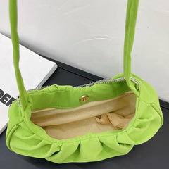 Vintage Butterfly Chain Shoulder Bags Women Nylon Cloud Handbags