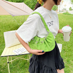 Vintage Butterfly Chain Shoulder Bags Women Nylon Cloud Handbags